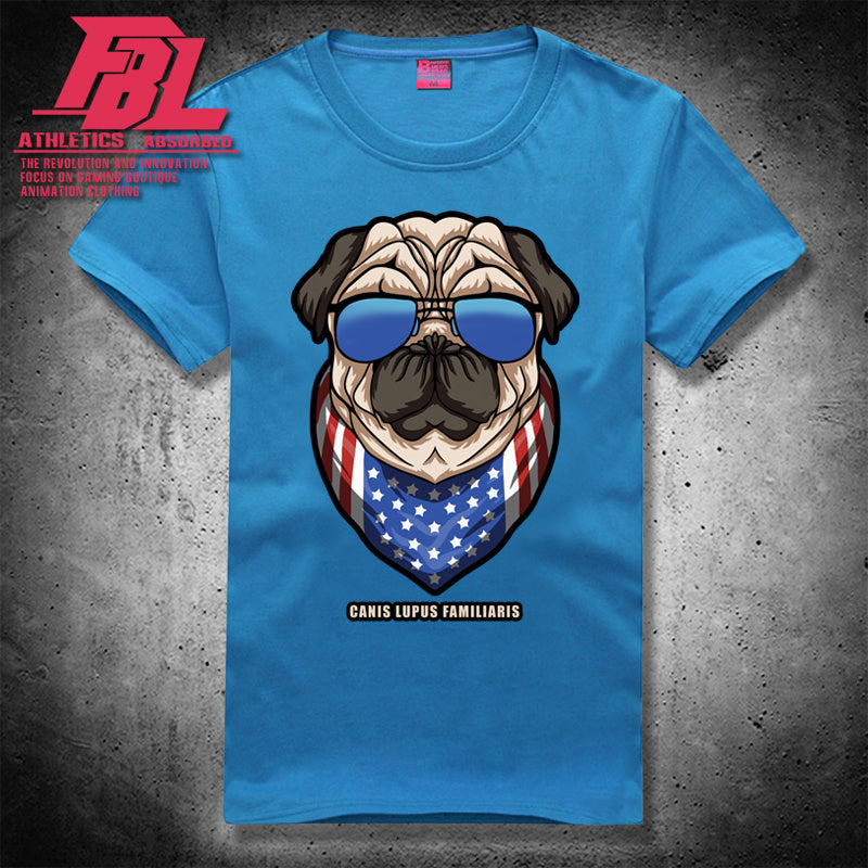 Cartoon dog short sleeve loose T-shirt