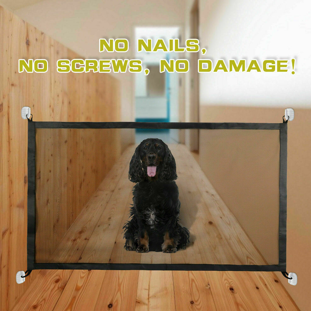 Dog Safety Gate Mesh Fence Magic