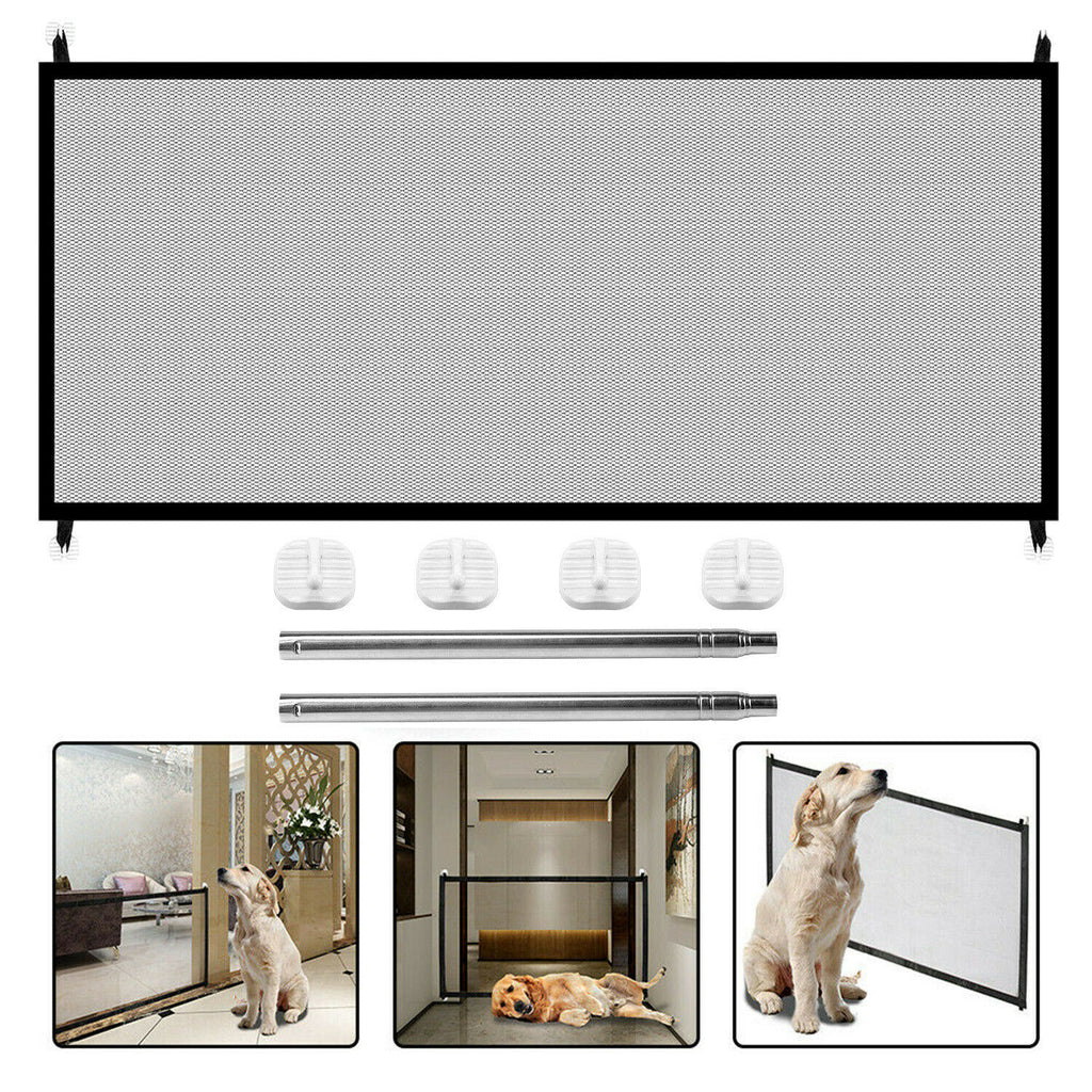 Dog Safety Gate Mesh Fence Magic