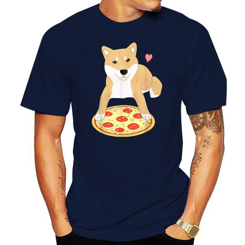 Pizza Shiba Inu Dog Heart T-Shirt