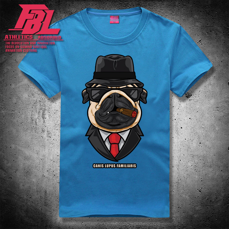 Cartoon dog short sleeve loose T-shirt