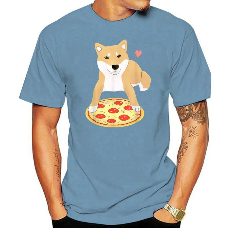 Pizza Shiba Inu Dog Heart T-Shirt