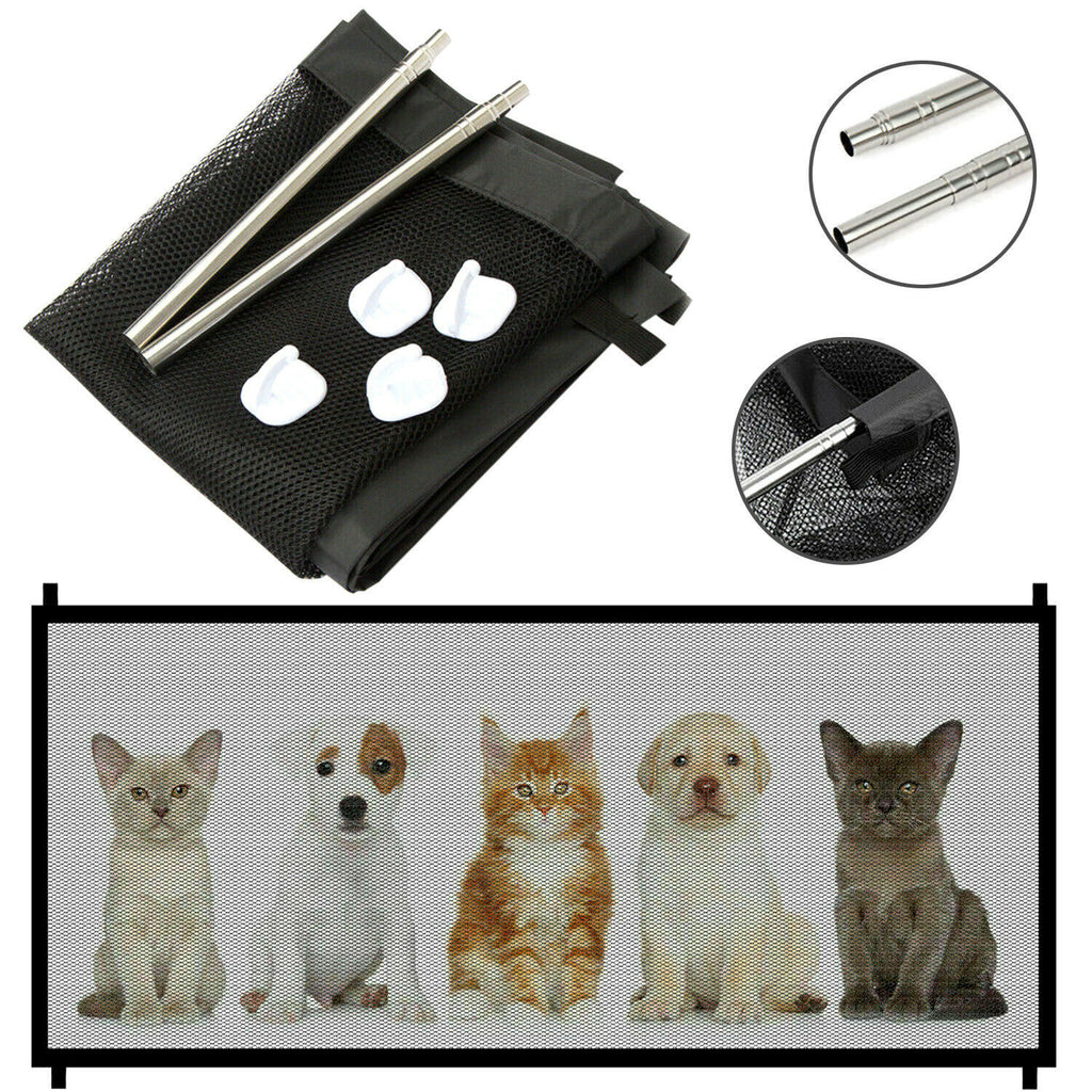 Dog Safety Gate Mesh Fence Magic