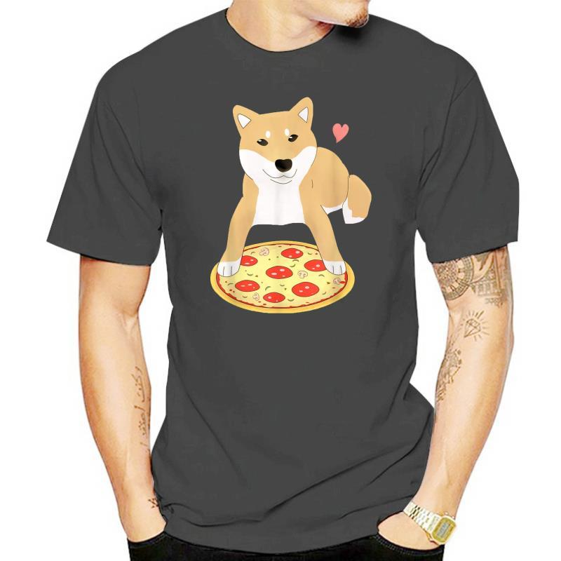 Pizza Shiba Inu Dog Heart T-Shirt