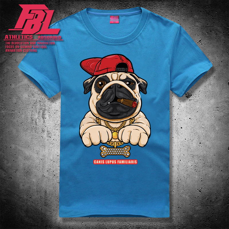 Cartoon dog short sleeve loose T-shirt