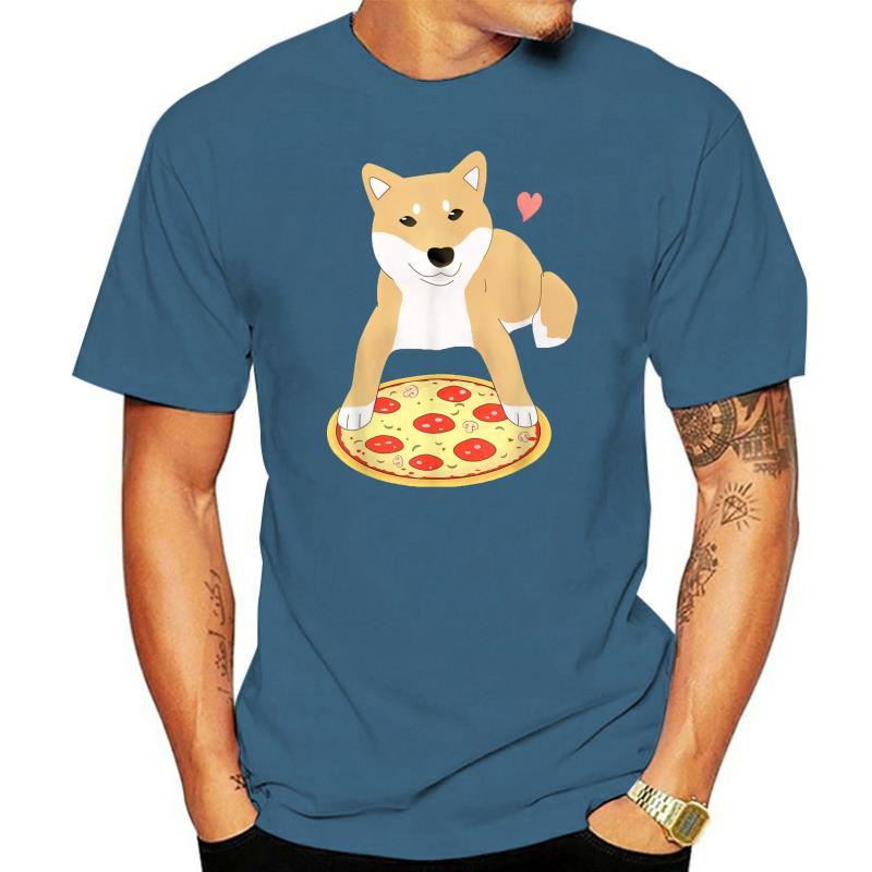 Pizza Shiba Inu Dog Heart T-Shirt