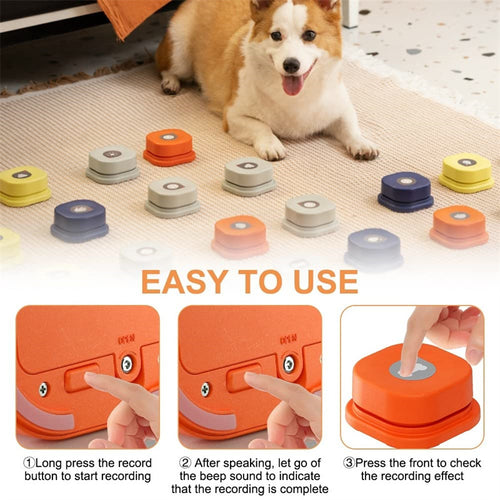 4 Colors Pet Communication Button