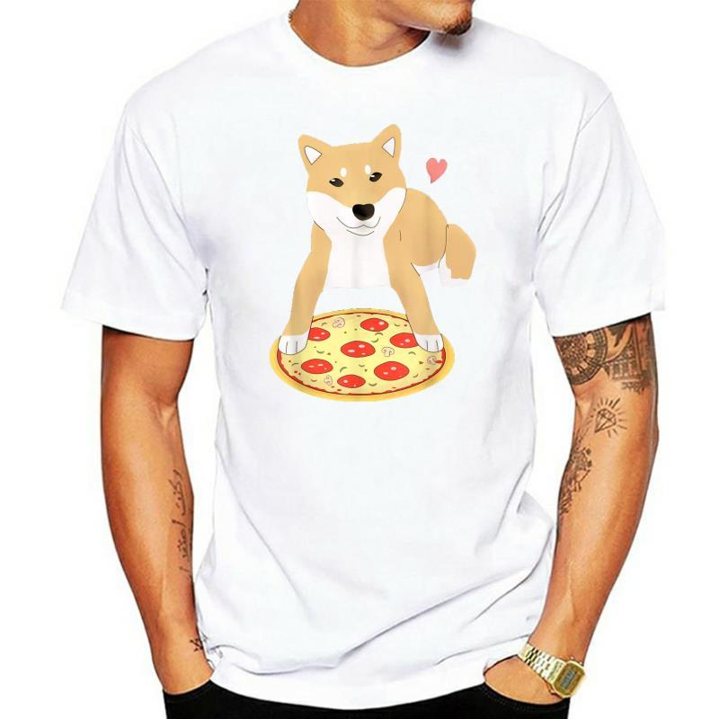 Pizza Shiba Inu Dog Heart T-Shirt