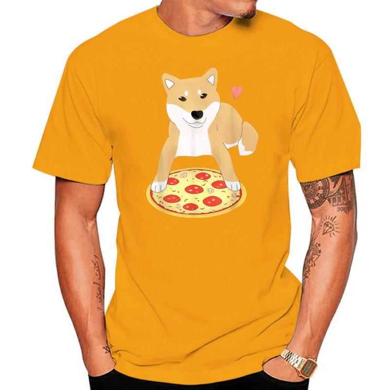 Pizza Shiba Inu Dog Heart T-Shirt